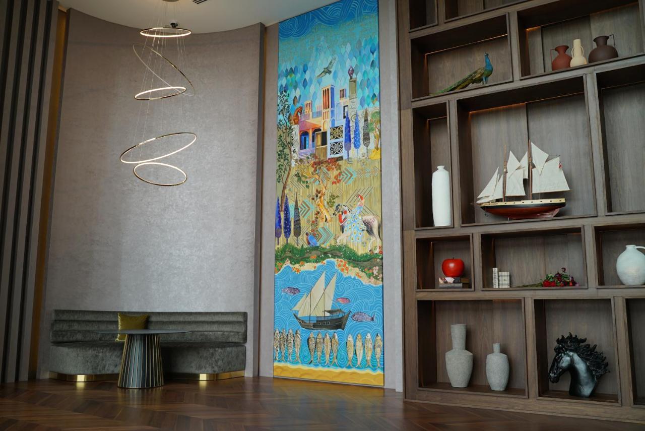Movenpick Jumeirah Village Triangle Дубай Экстерьер фото The interior of the hotel